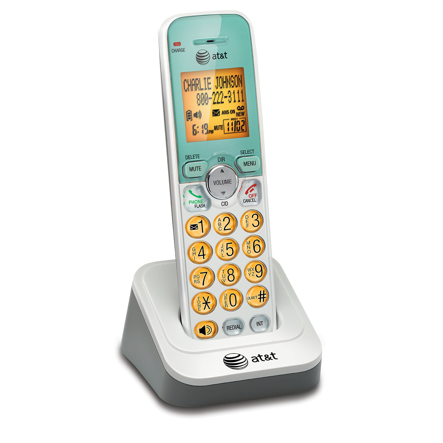 Accessory handset with caller ID/call waiting - view 3